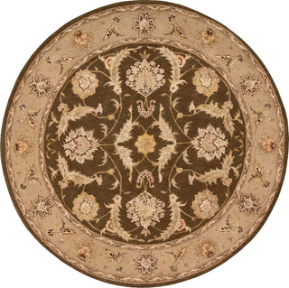 Nourison 3000 3101 Brown Area Rug Round Image