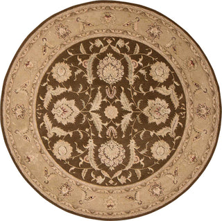 Nourison 3000 3101 Brown Area Rug Round Image