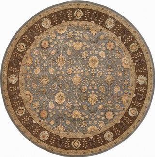 Nourison 3000 3102 Light Blue Area Rug Round Image