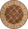 Nourison 3000 3102 Rust Area Rug Round Image