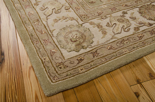 Nourison 3000 3105 Light Green Area Rug 8' X 10' Corner Shot