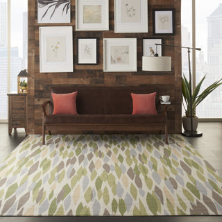 Nourison Sun and Shade SND01 Bits Pieces Violet Area Rug by Waverly Room  Scene Featured