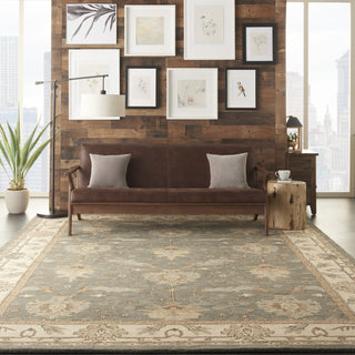 Nourison India House IH75 Blue Area Rug Room Scene 2