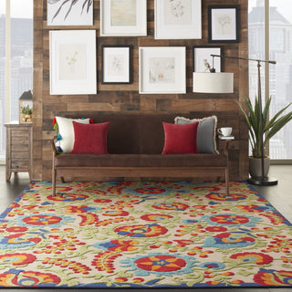 Nourison Aloha ALH17 Multicolor Area Rug Room Scene Featured