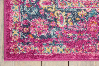 Nourison Passion PSN03 Fuchsia Area Rug Corner Image