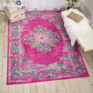 Nourison Passion PSN03 Fuchsia Area Rug Room Image