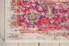 Nourison Passion PSN03 Ivory/Fushia Area Rug Corner Image