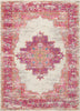 Nourison Passion PSN03 Ivory/Fushia Area Rug Main Image