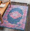 Nourison Passion PSN03 Blue Area Rug Detail Image