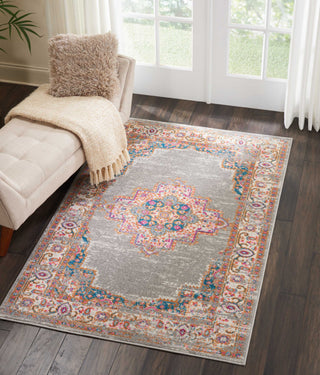 Nourison Passion PSN03 Grey Area Rug Room Image