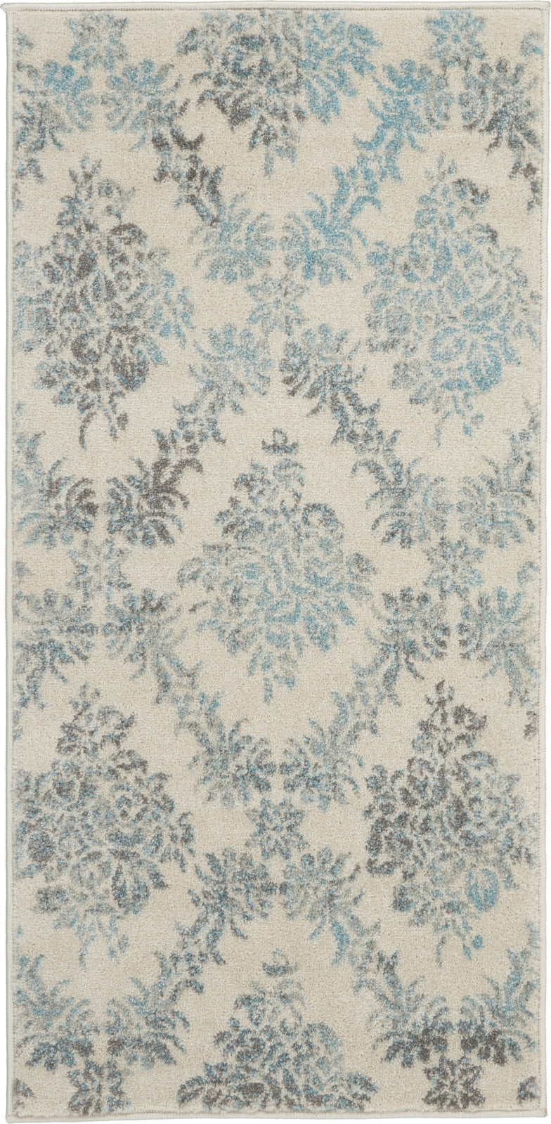 Tranquil TRA09 Ivory/Turquoise Area Rug by Nourison main image