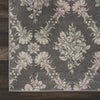 Tranquil TRA09 Grey/Pink Area Rug by Nourison Corner Image
