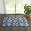 Nourison Tranquil TRA09 Navy/Light Blue Area Rug Detail Image Feature