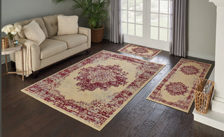 Nourison Grafix GRF14 Cream Red Area Rug Room Scene 2