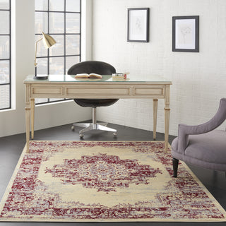 Nourison Grafix GRF14 Cream Red Area Rug Room Scene 3