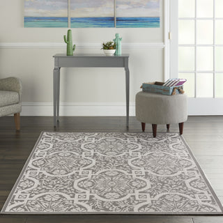 Calabas CLB02 Ivory/Grey Area Rug by Nourison Main Image