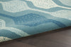 Nourison WAV01/Sun and Shade SND70 Aqua Area Rug by Waverly Texture Image