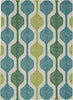 Nourison WAV01/Sun and Shade SND70 Ivory/Aqua Area Rug by Waverly main image