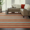 Nourison Wav01/Sun and Shade SND71 Orange Area Rug by Waverly Room Image Feature