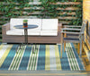 Nourison WAV01/Sun and Shade SND71 Green/Teal Area Rug by Waverly Room Image