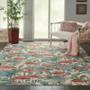 Nourison Wav01/Sun and Shade SND75 Multicolor Area Rug by Waverly Room Image Feature