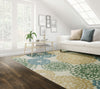 Nourison WAV01/Sun and Shade SND72 Ivory Gold Area Rug by Waverly Room Image
