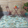 Nourison Wav01/Sun and Shade SND73 Light Blue Area Rug by Waverly Detail Image Feature