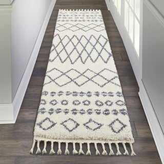 Moroccan Shag MRS02 White Area Rug by Nourison Room Image