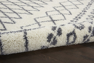 Moroccan Shag MRS02 White Area Rug by Nourison Texture Image