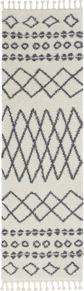 Moroccan Shag MRS02 White Area Rug by Nourison main image
