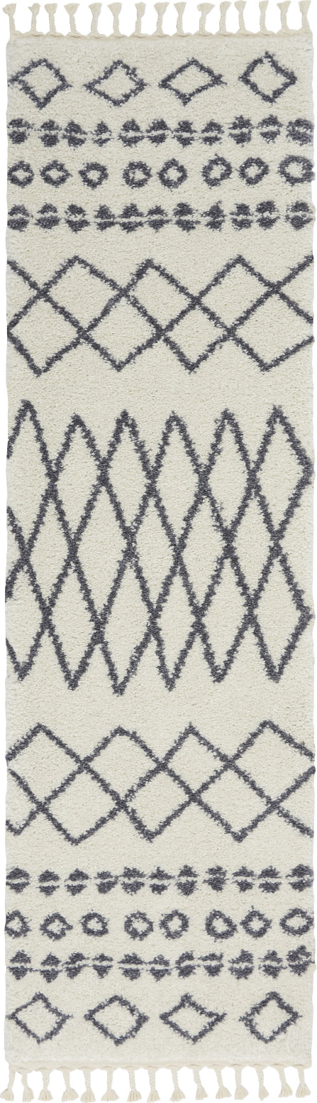 Moroccan Shag MRS02 White Area Rug by Nourison main image