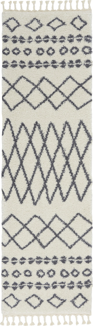 Nourison Moroccan Shag MRS02 White Area Rug