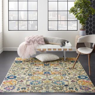 Nourison Passion PSN01 Ivory/Multi Area Rug Room Image Feature