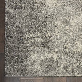 Passion PSN10 Charcoal/Ivory Area Rug by Nourison Corner Image