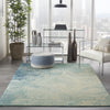Passion PSN10 Navy/Light Blue Area Rug by Nourison Texture Image
