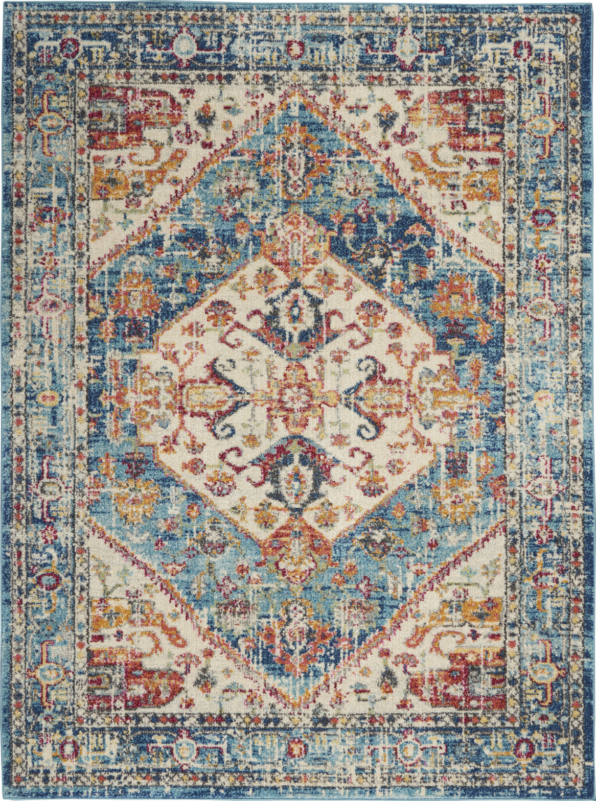 Passion PSN23 Ivory/Light Blue Area Rug by Nourison main image