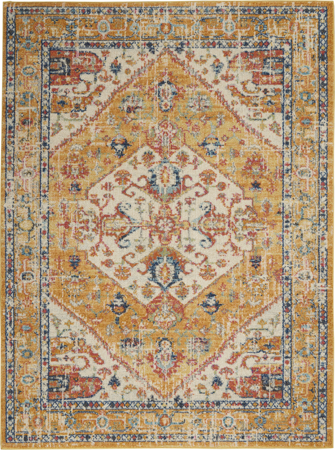 Passion PSN23 Ivory/Yellow Area Rug by Nourison main image