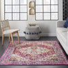 Nourison Passion PSN23 Ivory/Pink Area Rug Room Image Feature