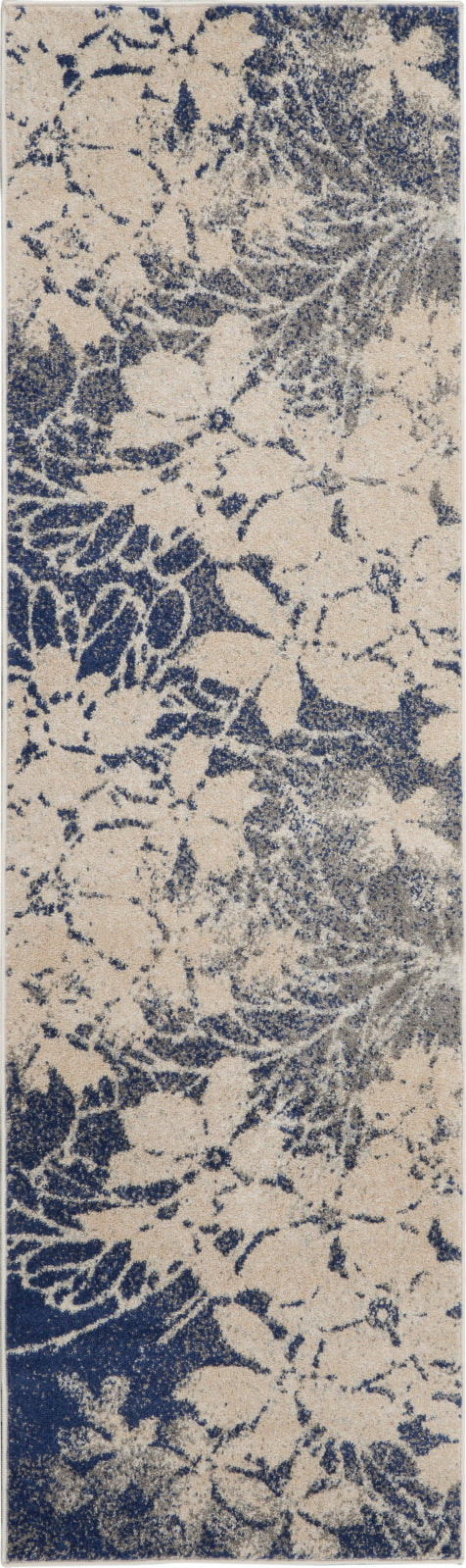 Tranquil TRA08 Beige/Navy Area Rug by Nourison main image