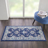 Nourison Tranquil TRA10 Navy/Ivory Area Rug Detail Image Feature