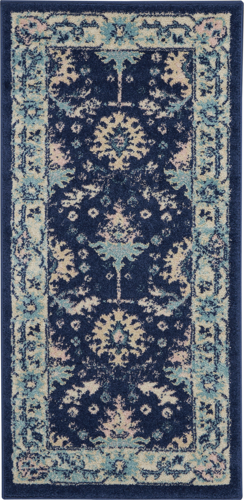 Tranquil TRA10 Navy/Ivory Area Rug by Nourison main image