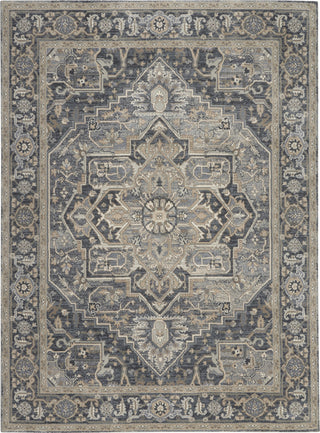 Nourison Moroccan Celebration KI381 Navy Area Rug by Kathy Ireland Home Main Image