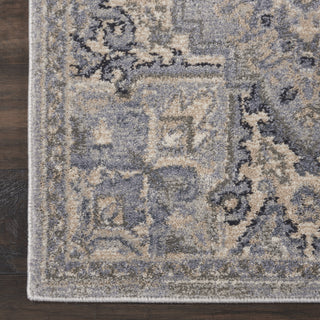 Nourison Moroccan Celebration KI382 Silver Area Rug by Kathy Ireland Home Corner Image