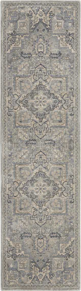 Nourison Moroccan Celebration KI382 Silver Area Rug by Kathy Ireland Home main image