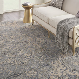 Nourison Moroccan Celebration KI382 Silver Area Rug by Kathy Ireland Home Detail Image Feature