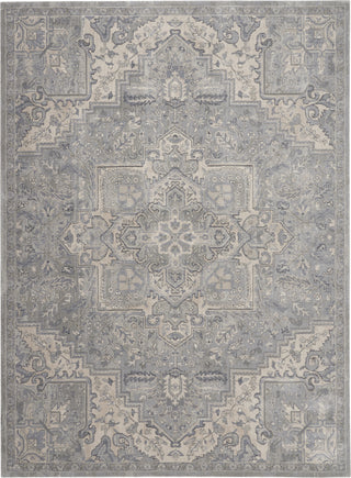 Nourison Moroccan Celebration KI382 Silver Area Rug by Kathy Ireland Home Main Image