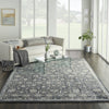 Nourison Moroccan Celebration KI385 Navy Area Rug by Kathy Ireland Home Room Image Feature