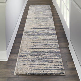 Nourison Moroccan Celebration KI387 Blue/Beige Area Rug by Kathy Ireland Home Room Image