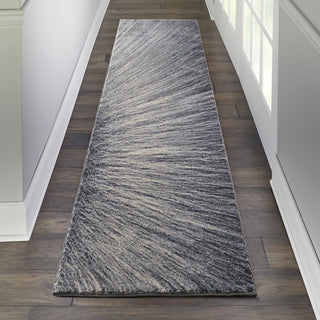 Nourison Moroccan Celebration KI389 Blue/Grey Area Rug by Kathy Ireland Home Room Image