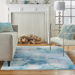 Le Reve LER02 Seafoam Area Rug by Nourison Room Image